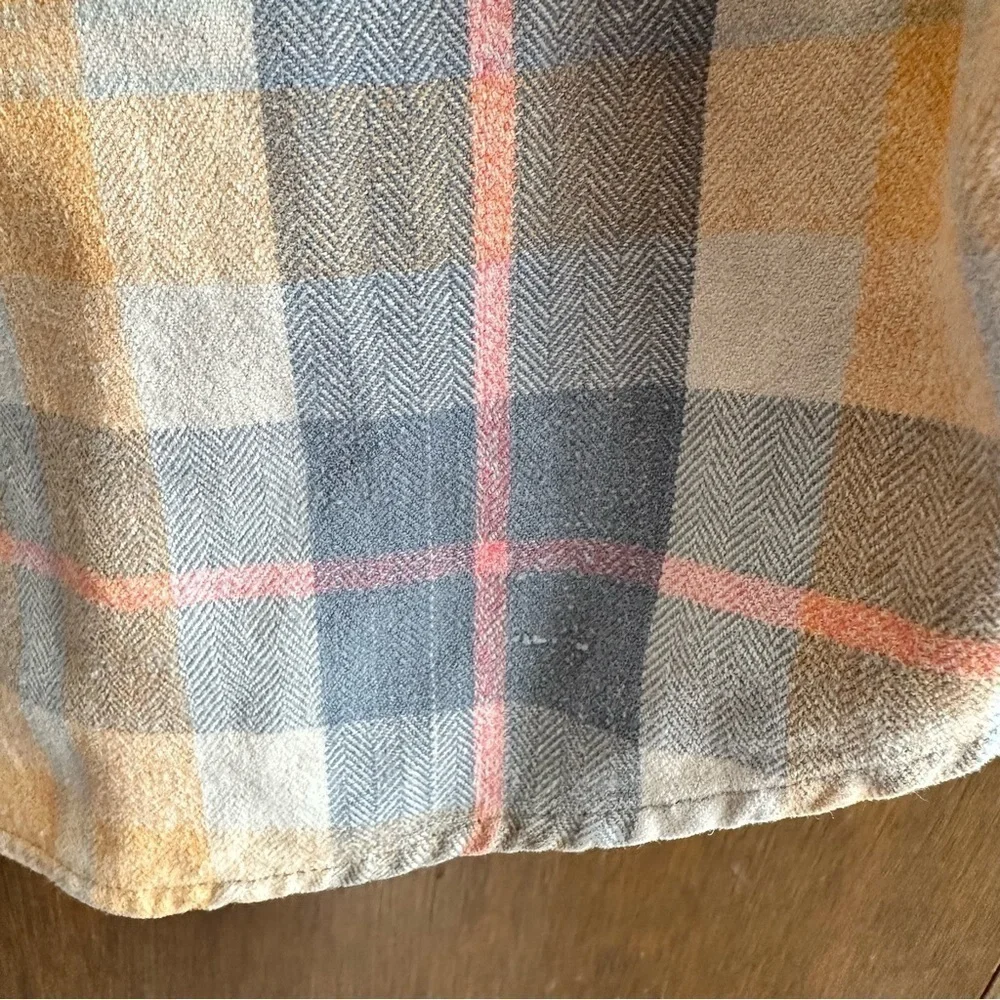 WindRiver Women’s Orange Blue Pink Cotton Plaid Button-up Shirt XL - Picture 5 of 9